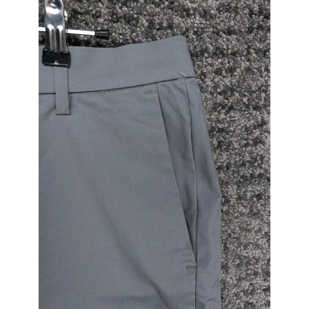 Banana Republic Shorts Mens 34 Inseam 9 Gray Stretch Chino Casual Preppy Golf